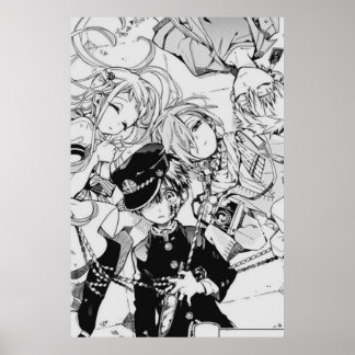 Poster Toilettes Hanako Manga Art
