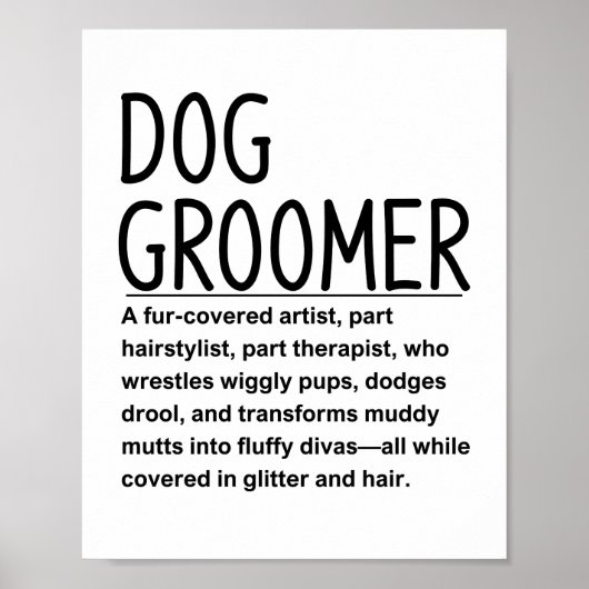 Poster Toiletteur pour chiens (Devant)