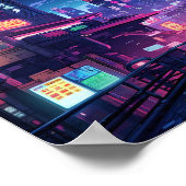 Poster Toit Cyberpunk Tokyo (Coin)