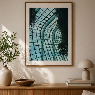 Poster Toit de la serre en verre de la forêt nuageuse