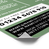 Poster Toit élégant, Toit, Toit, Contractant de toiture A (Coin)