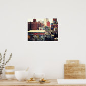 Poster Toits de New York couverts de graffitis, moyen (Cuisine)