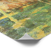 Poster Toits rouges, Coin d'un village, Hiver par Pissarr (Coin)