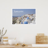 Poster Toits, Santorin (Thira), Grèce (Cuisine)