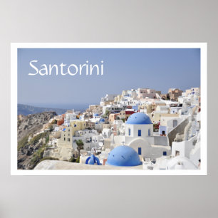 Poster Toits, Santorin (Thira), Grèce