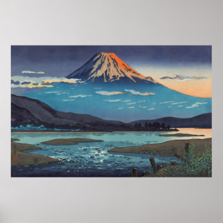 Poster Tokaido Fujikawa 1939 par Tsuchiya Koitsu