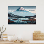 Poster Tokaido Fujikawa par Tsuchiya Koitsu (Cuisine)