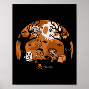 Poster Tokidoki Halloween Ghouls Jouant Dans Le Cimetière