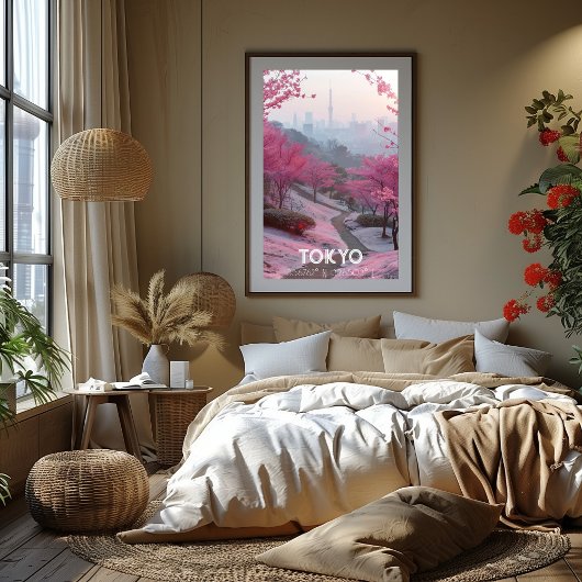 Poster Tokio: Fotografía Artística con Coordenadas.