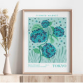 Poster Tokyo Flower Market Hydrangea