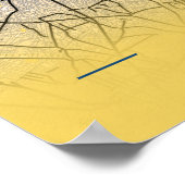 Poster Tokyo - Japon Carte de la ville jaune (Coin)