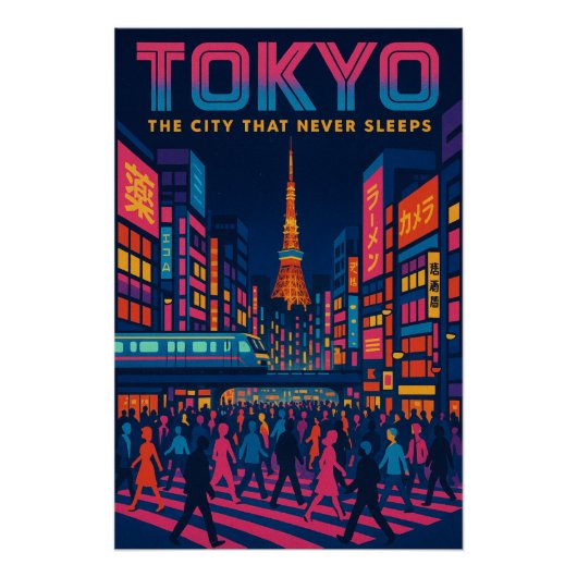 Poster Tokyo - Neon Metropolis (Devant)