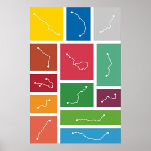 Poster Tokyo - Palettes de Transit