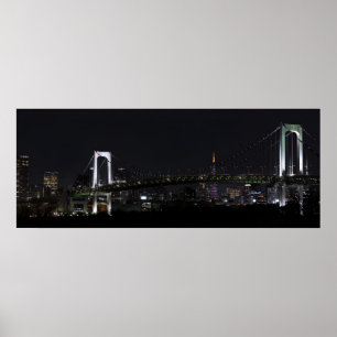 Poster Tokyo par l'affiche de nuit