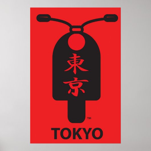 Poster Tokyo Scooter (Voorkant)