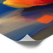 Poster Tokyo Teddy Neon Skyline Night Reflection (Coin)