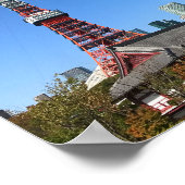 Poster Tokyo Tower et Zojoji Temple (Coin)