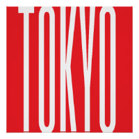 Tokyo Typographie Design Cool minimaliste Art urba