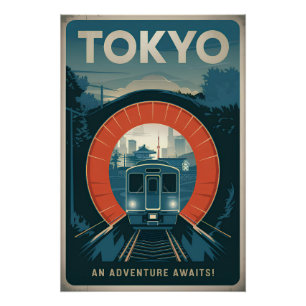 Poster Tokyo vintage