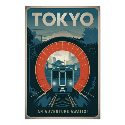 Poster Tokyo vintage (Devant)