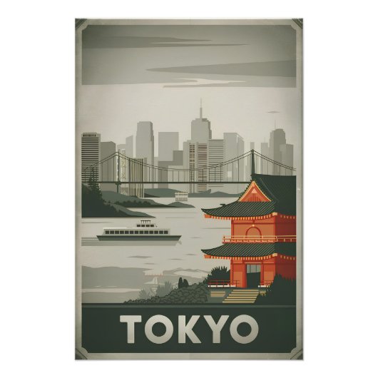 Poster Tokyo vintage (Devant)