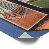 Poster Tolède, Ohio, grandes lettres ScènesTolède, OH 2 (Coin)