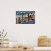 Poster Tolède, Ohio, grandes lettres ScènesTolède, OH 2 (Cuisine)