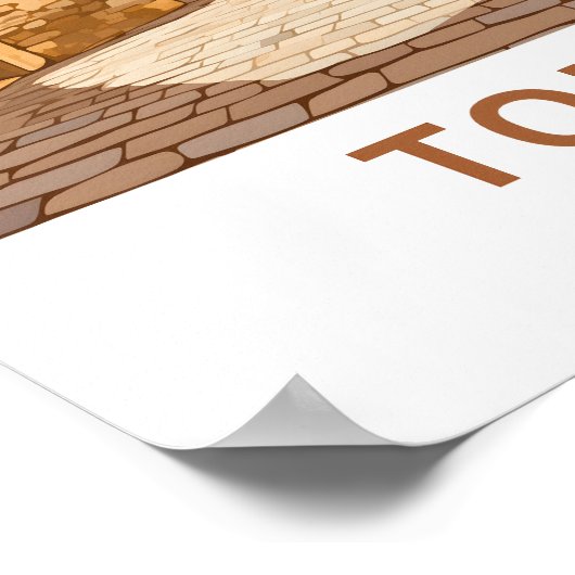 Poster Toledo Espagne - Imprimer (Coin)