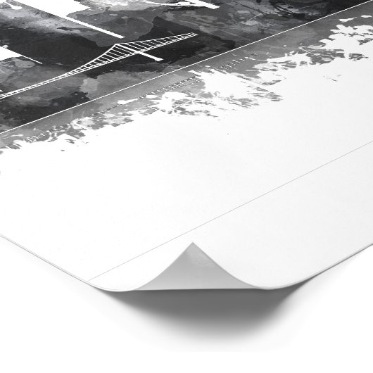 POSTER TOLEDO OHIO SKYLINE (Coin)