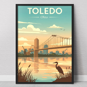 Poster Toledo Ohio vintage