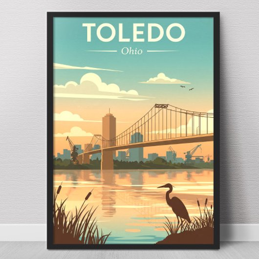 Poster Toledo Ohio vintage