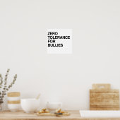 POSTER TOLÉRANCE ZÉRO POUR LES BULLES (Cuisine)