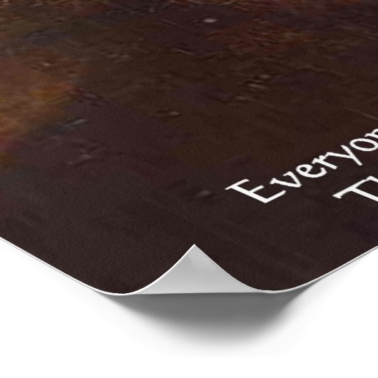 Poster Tolstoï "Change Yourself" Citation de sagesse (Coin)