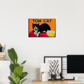 Poster Tom Cat Lemon LabelOrosi, CA (Bureau à domicile)