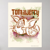 Poster Tom et Jerry Brown et vert (Devant)