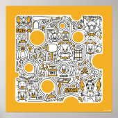 Poster Tom et Jerry Doodle Art (Devant)