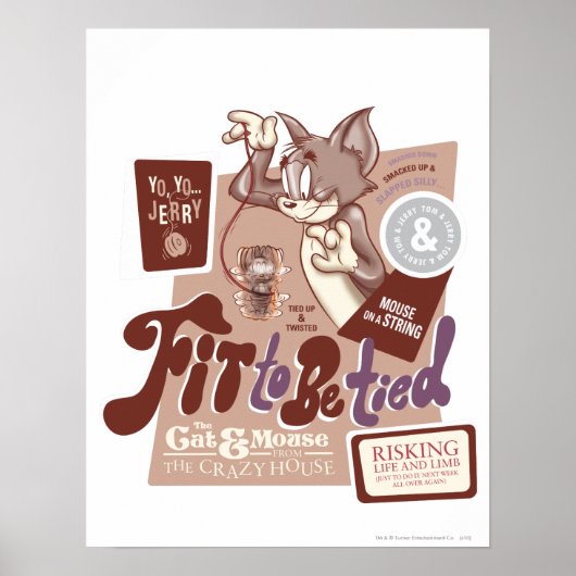 Poster Tom et Jerry Fit To Be Lied (Devant)