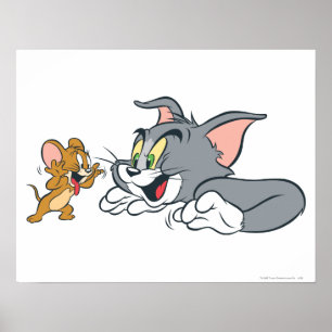 Poster Tom et Jerry font des visages