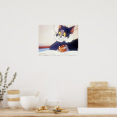 Poster Tom Et Jerry lisent un livre (Cuisine)