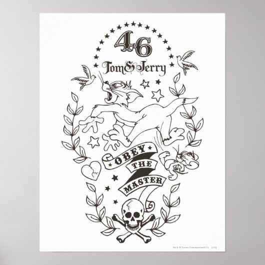 Poster Tom et Jerry Obey Le Maître 1 (Devant)