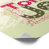 Poster Tom et Jerry Pink et Green (Coin)