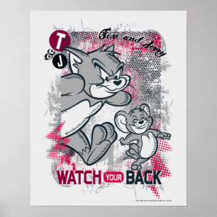 Poster Tom et Jerry Regardez votre dos