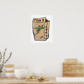 Poster Tom et Jerry sur un canapé tan (Cuisine)