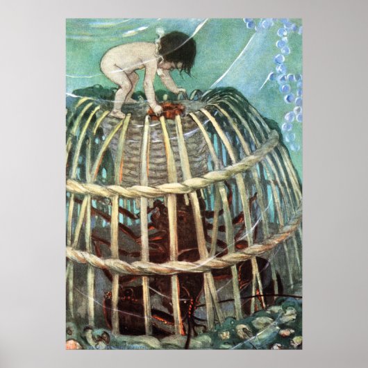 Poster Tom et le homard de Jessie Willcox Smith (Devant)