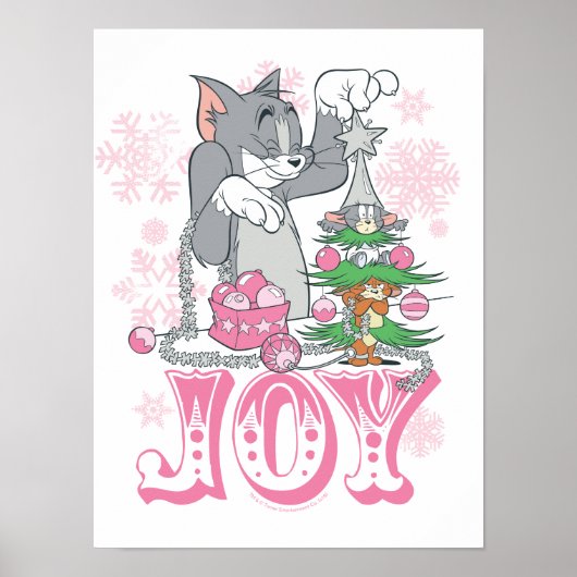 Poster Tom, Jerry et Nibbles décorent la joie (Devant)