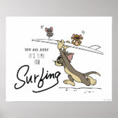 Poster Tom & Jerry "Il est temps de surfer" (Devant)
