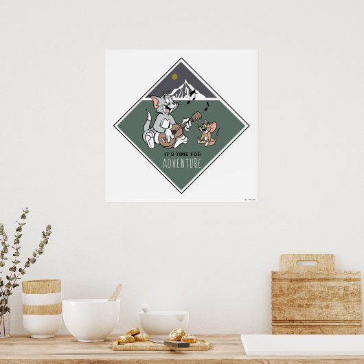 Poster Tom & Jerry "Il est temps pour l'aventure" (Cuisine)