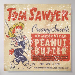 Poster Tom Sawyer - 1945 - affligé