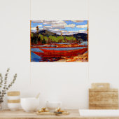 Poster Tom Thomson - Bateaux (Cuisine)