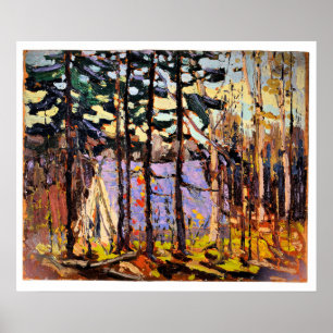Poster Tom Thomson - Camp d'artistes, Canoe Lake